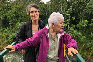 Andrea and Giovanna Holbrook on SVL new bridge